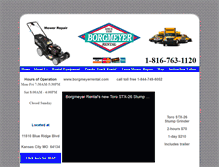 Tablet Screenshot of borgmeyerrental.com